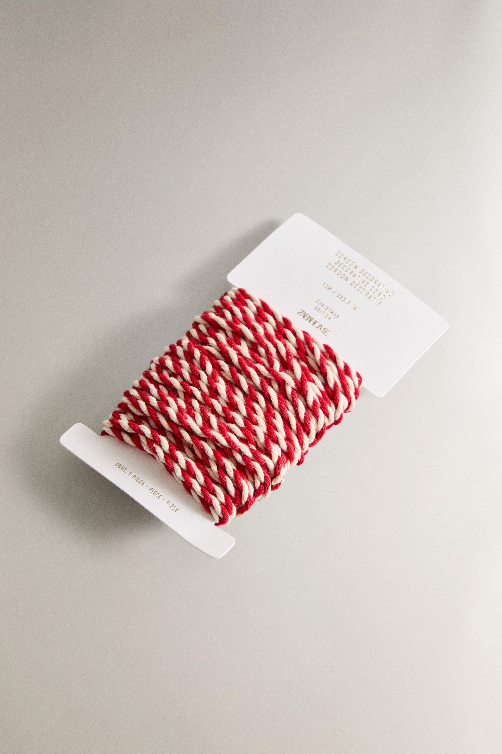 CORDON CADEAUX DOUBLE COULEUR NOËL